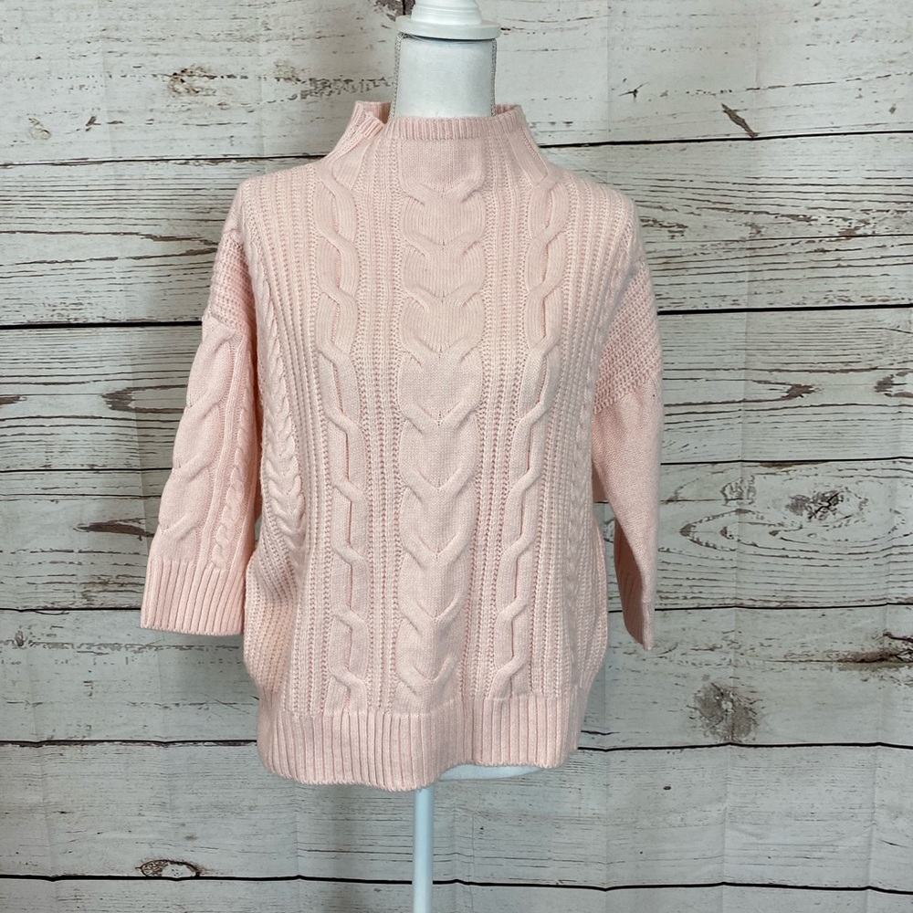 Vince Camuto Pink, 3/4 Sleeve, Knit Sweater NWT
